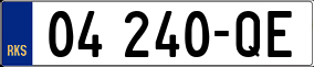 Trailer License Plate